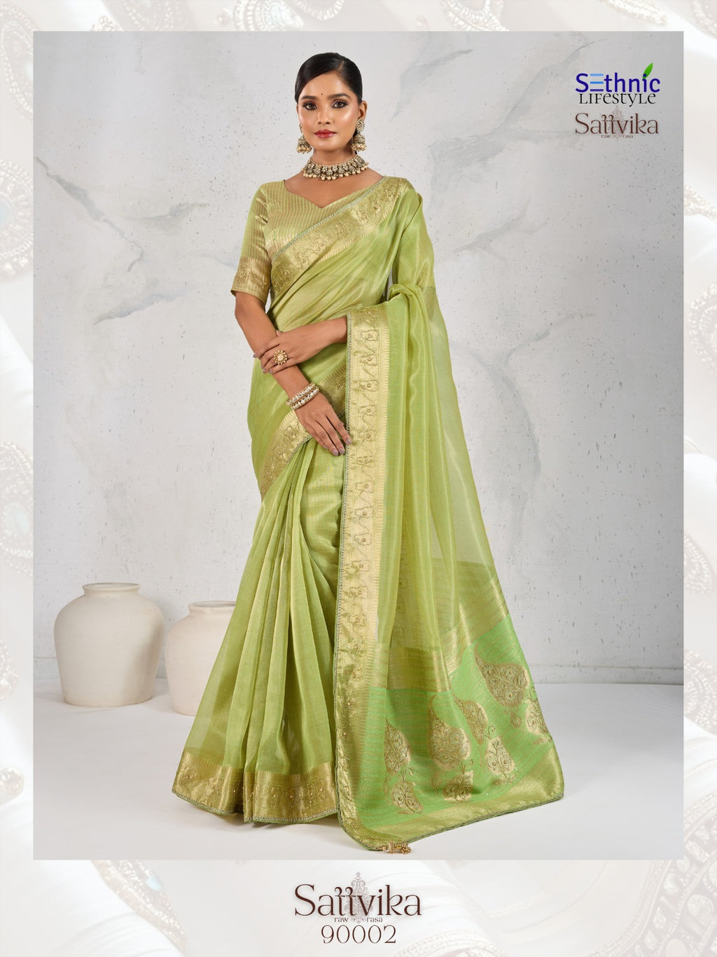 Tishu Linen Saree
