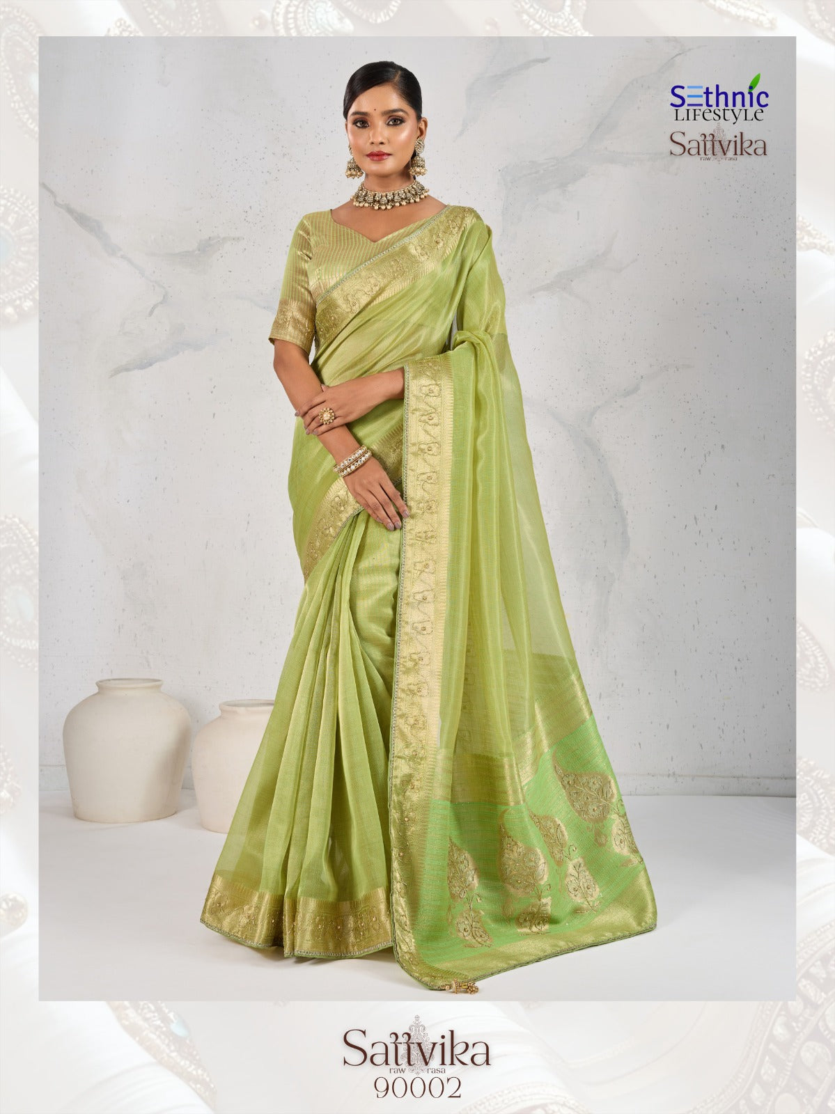 Tishu Linen Saree