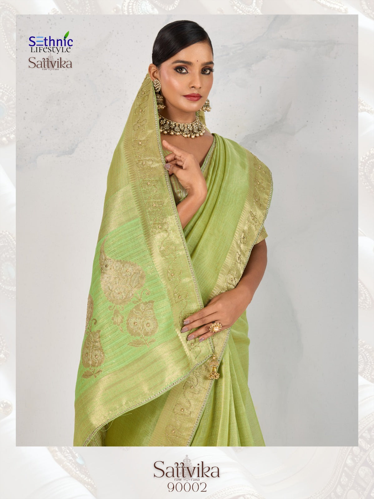 Tishu Linen Saree