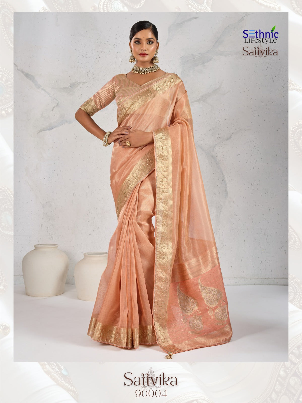 Tishu Linen Saree