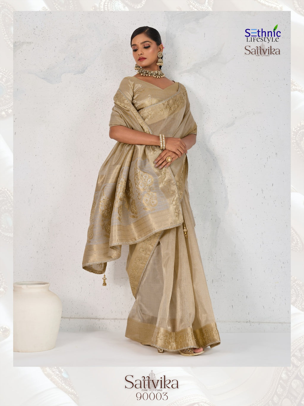 Tishu Linen Saree