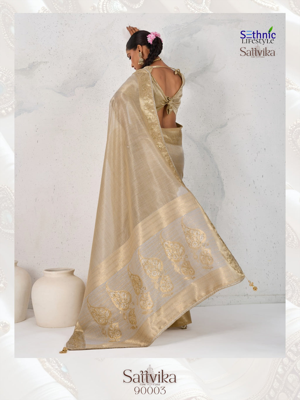 Tishu Linen Saree
